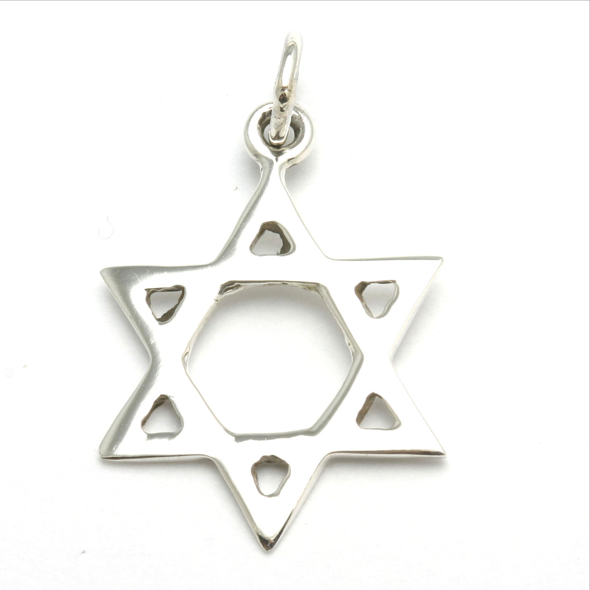 Sterling Silver Jewish Star of David Classic Pendant - JewelryJudaica