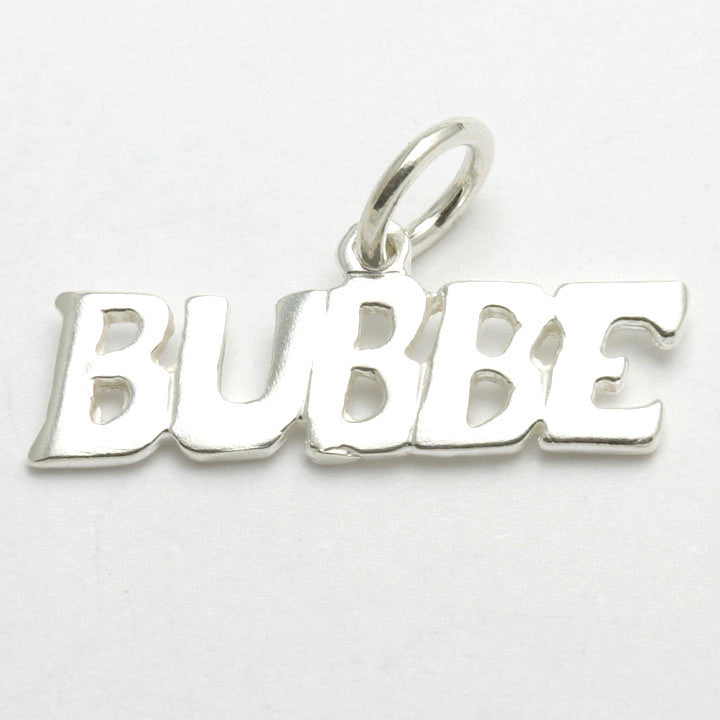 Sterling Silver Bubbe Pendant Grandmother Yiddish - JewelryJudaica