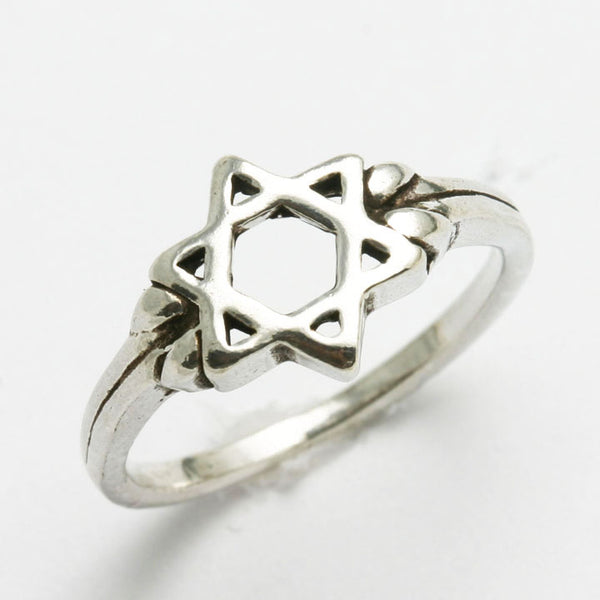 Fine 925 Sterling Silver Star Of David Ring – Jewish Symbol Ring For Women, Size 6.25, Polished Band