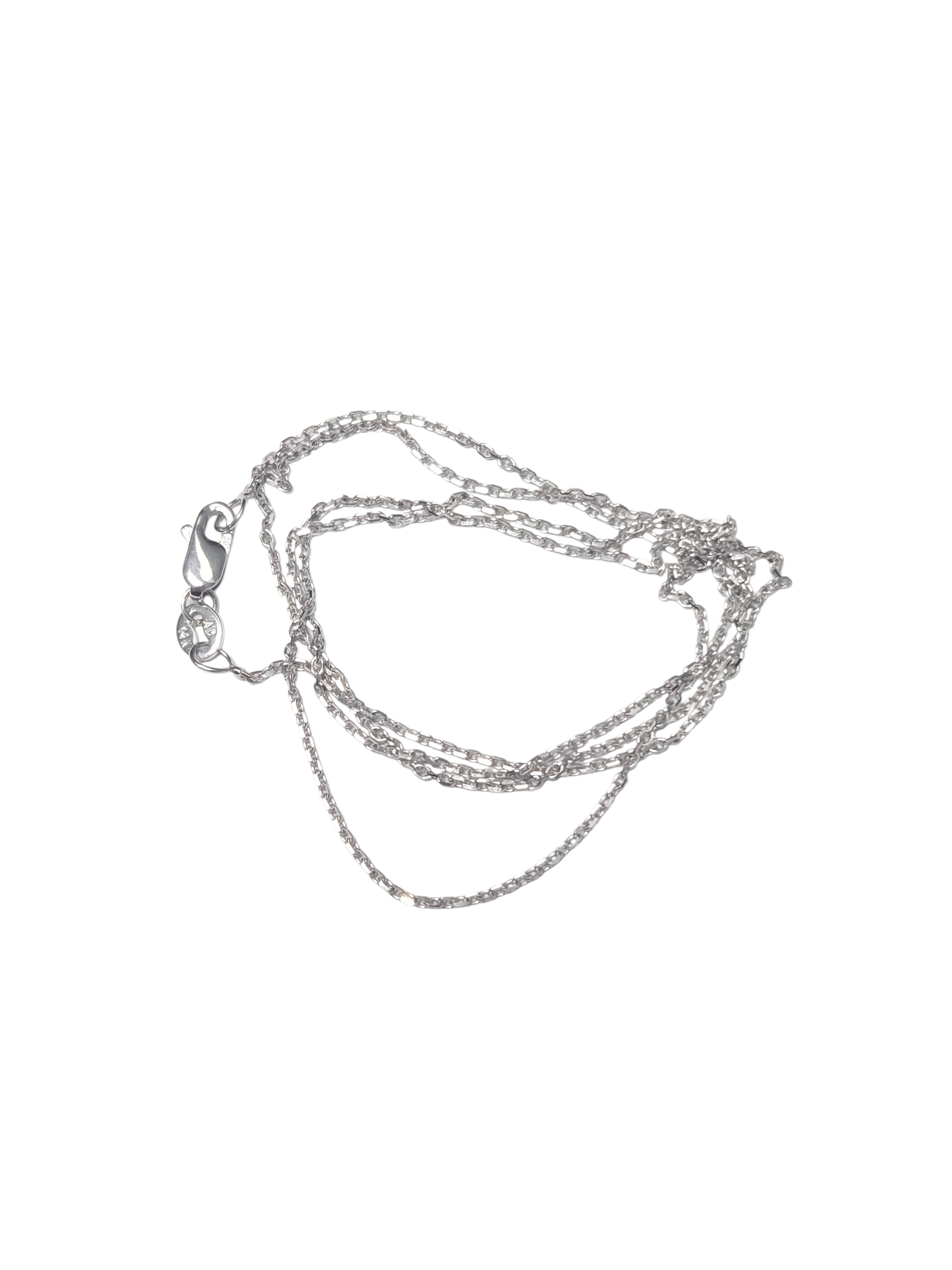 14k White Gold Medium Cable Chain