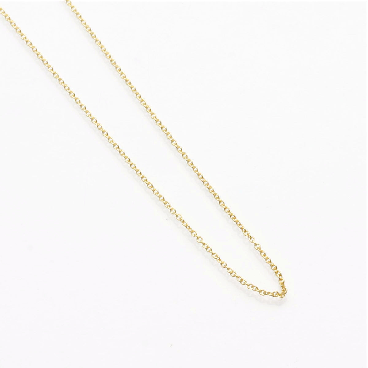 14k Yellow Gold Cable Link Chain Lightweight - JewelryJudaica