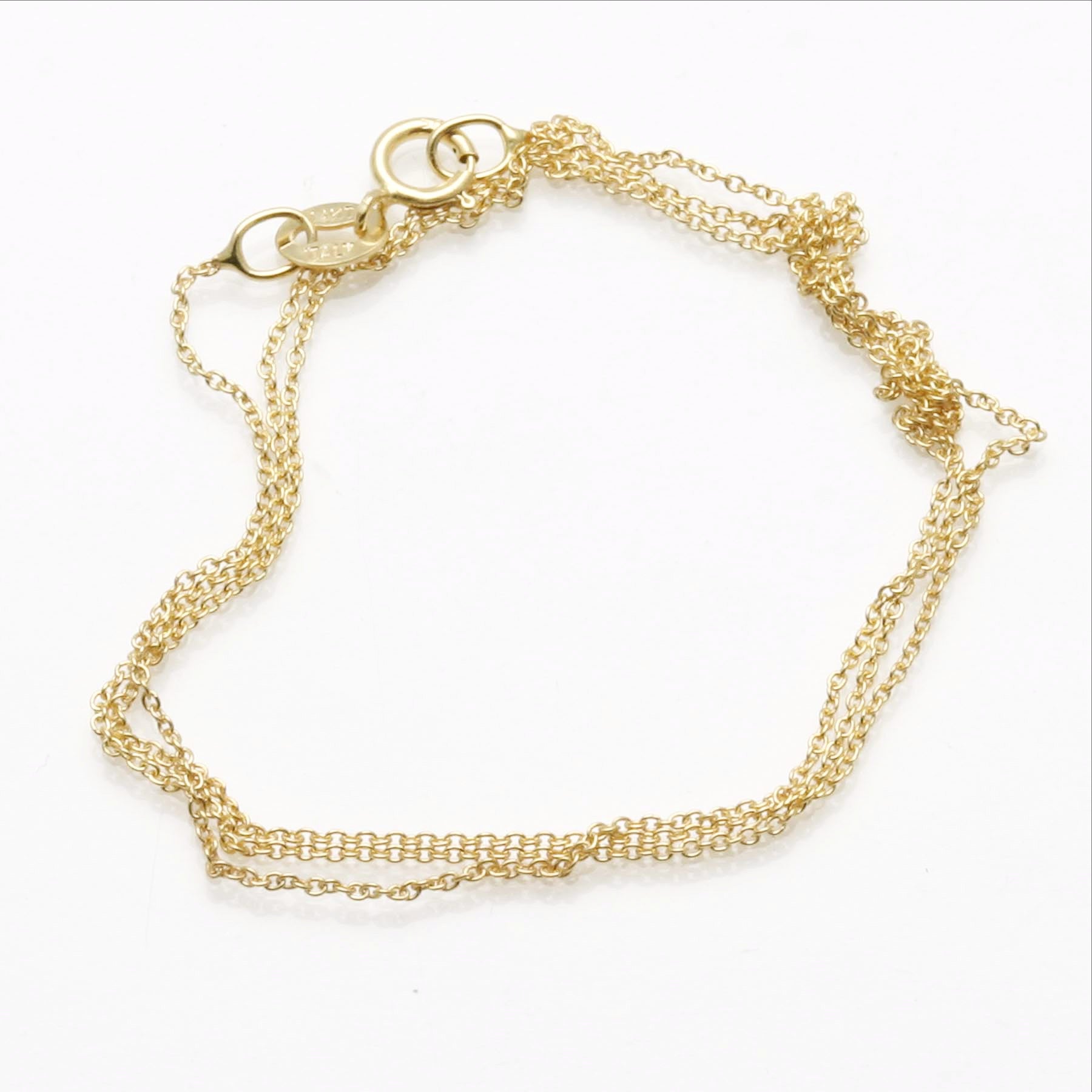 14k Yellow Gold Cable Link Chain Lightweight - JewelryJudaica