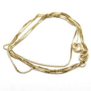 14k Yellow Gold Box Chain - JewelryJudaica