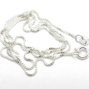 Sterling Silver Box Chain 0.9mm - JewelryJudaica
