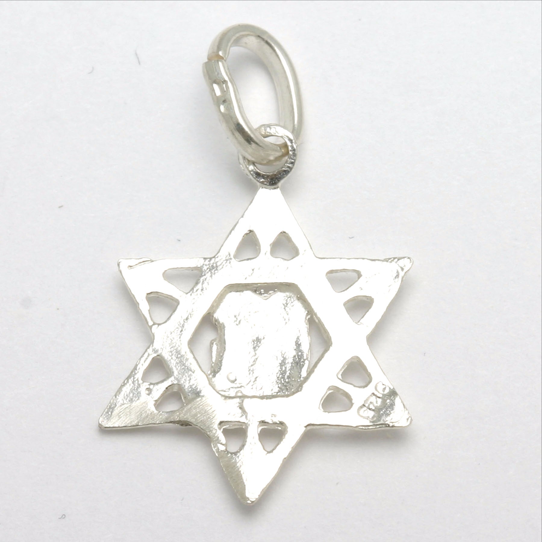 Sterling Silver Star of David 10 Commandments Pendant - JewelryJudaica