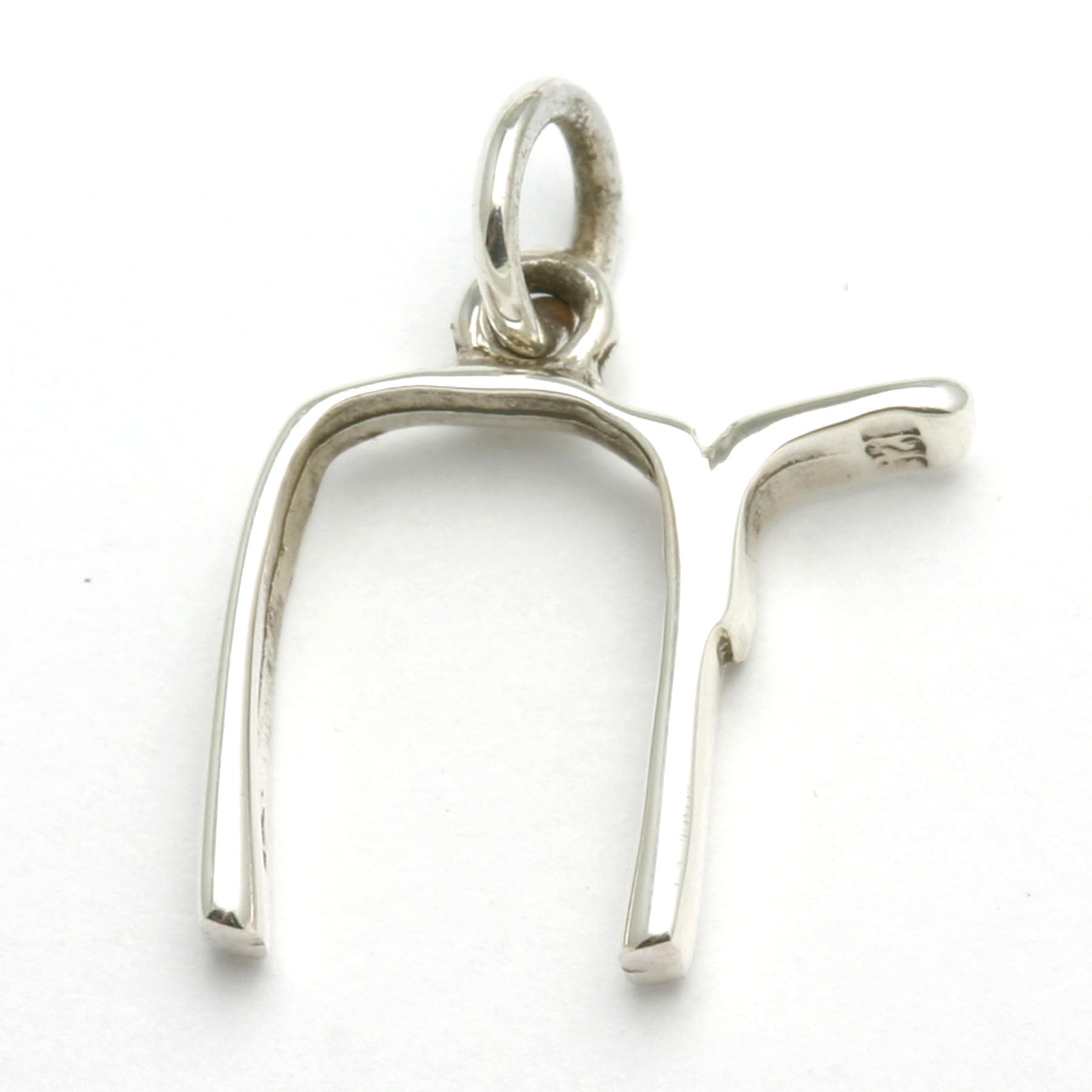 Sterling Silver Chai Pendant Modern - JewelryJudaica