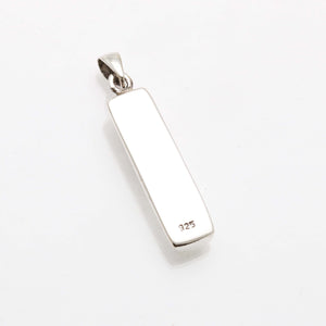 Sterling Silver Mezuzah Pendant Chai Large Solid - JewelryJudaica