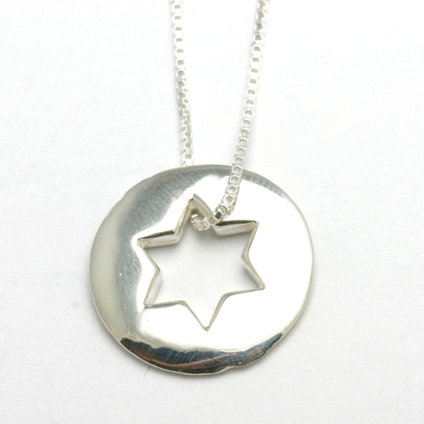 Tiffany and Co 18K Gold Elsa Peretti Star of David Pendent Necklace For  Sale at 1stDibs
