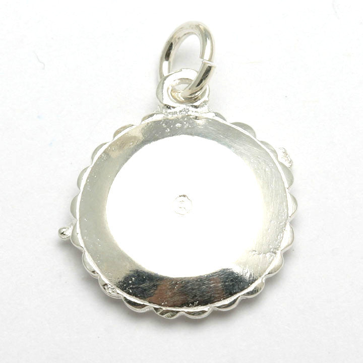 Sterling Silver Seder Plate Pendant Charm Passover - JewelryJudaica