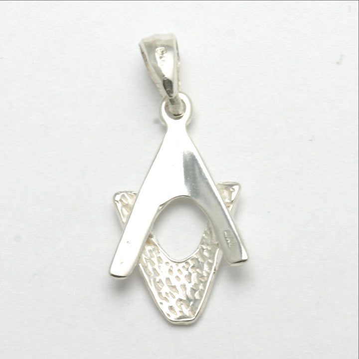 Sterling Silver Star of David Modern Pendant - JewelryJudaica