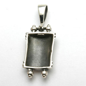 Sterling Silver Torah Star of David Pendant - JewelryJudaica