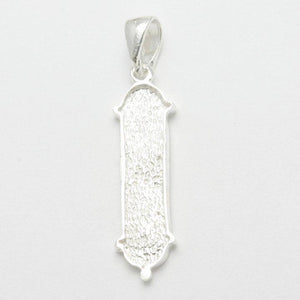 Sterling Silver Mezuzah Shadai Pendant Modern - JewelryJudaica