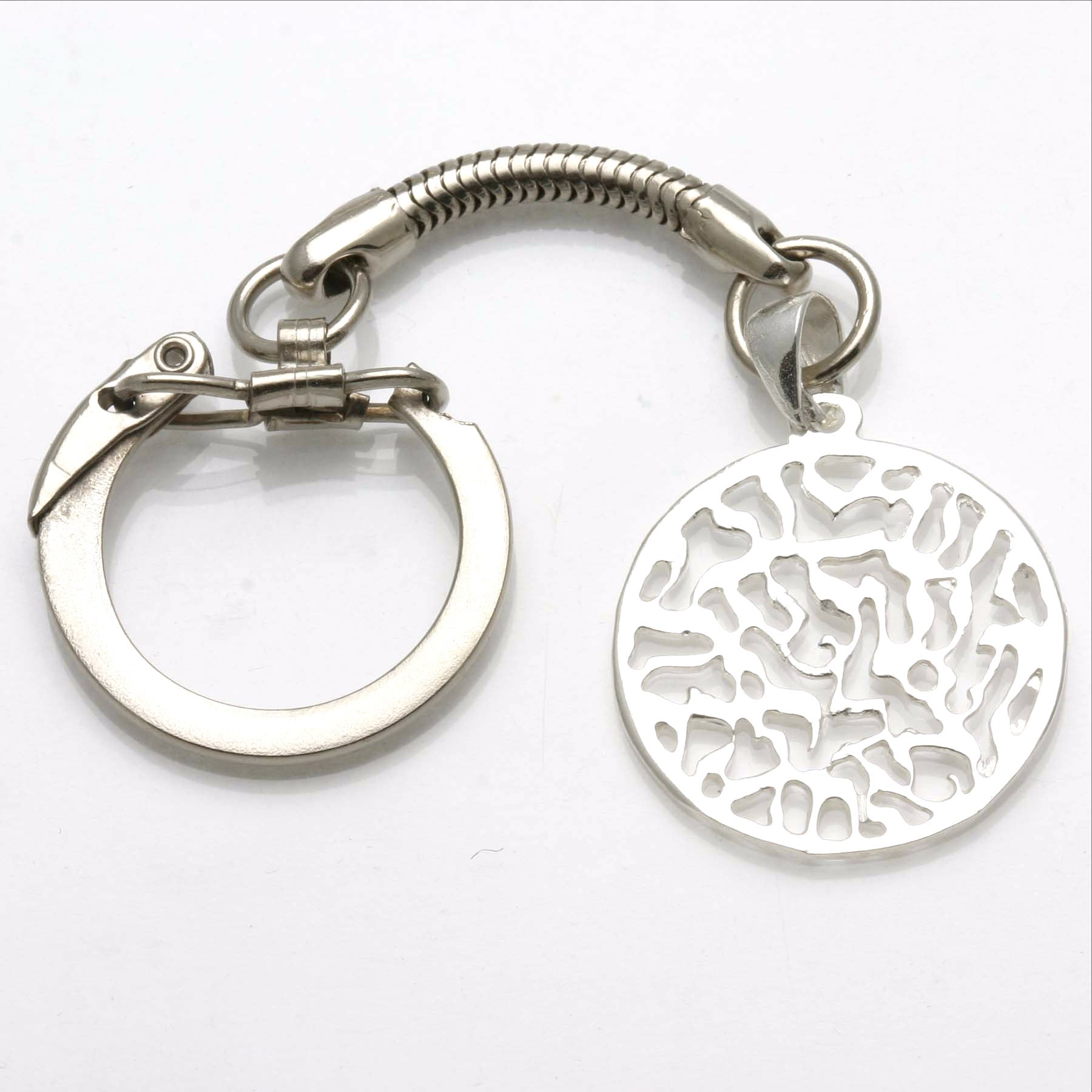 Sterling Silver Shema Yisrael Keychain - JewelryJudaica