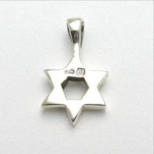 Sterling Silver Jewish Star of David Woven Small - JewelryJudaica