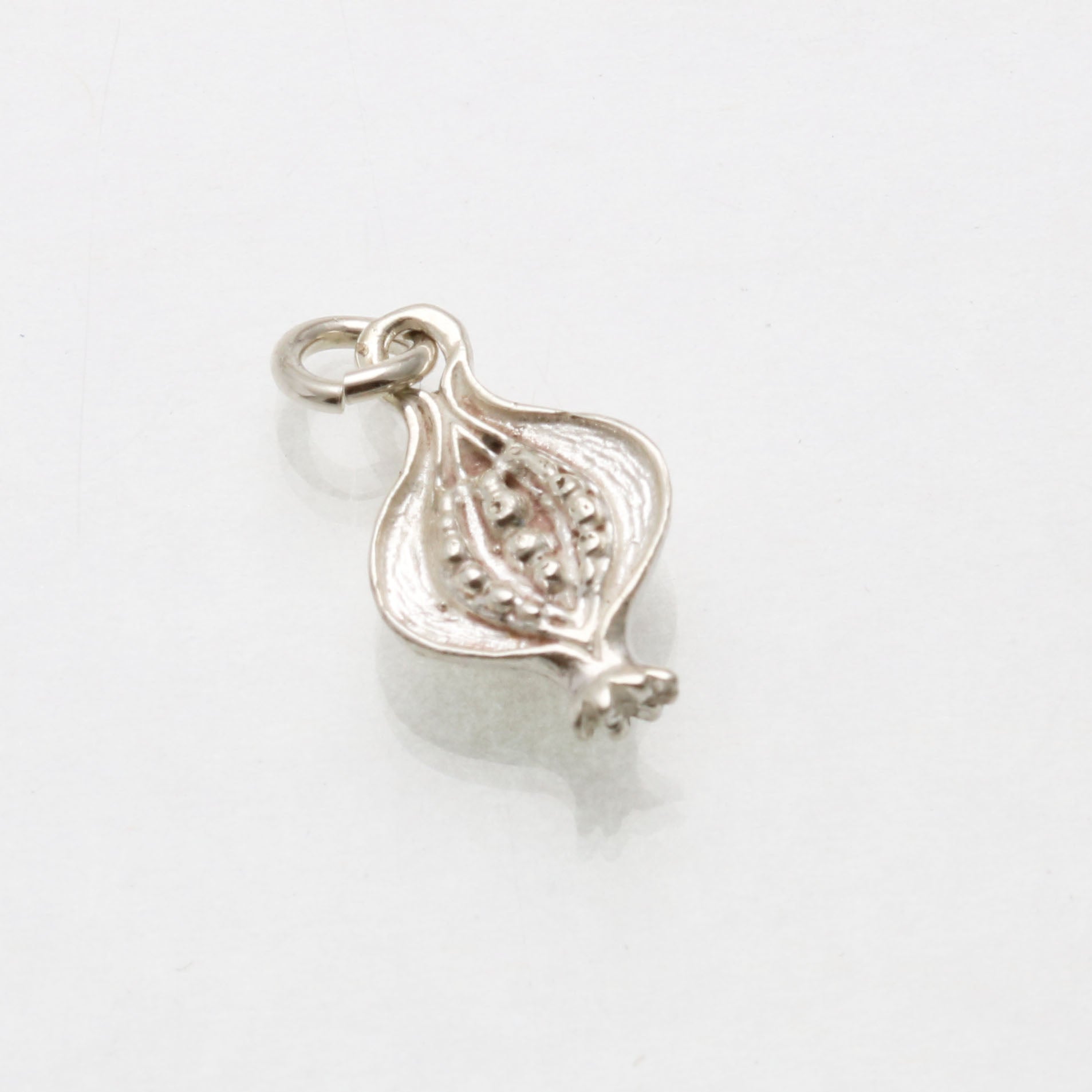 Sterling Silver Pomegranate Charm pendant Rosh Hashana