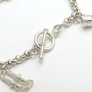 Sterling Silver Holiday Charm Bracelet - JewelryJudaica