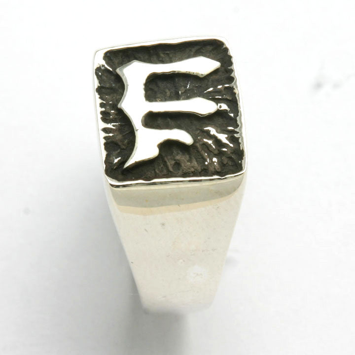 Sterling Silver Chai Signet Ring Oxidized Judaica - JewelryJudaica