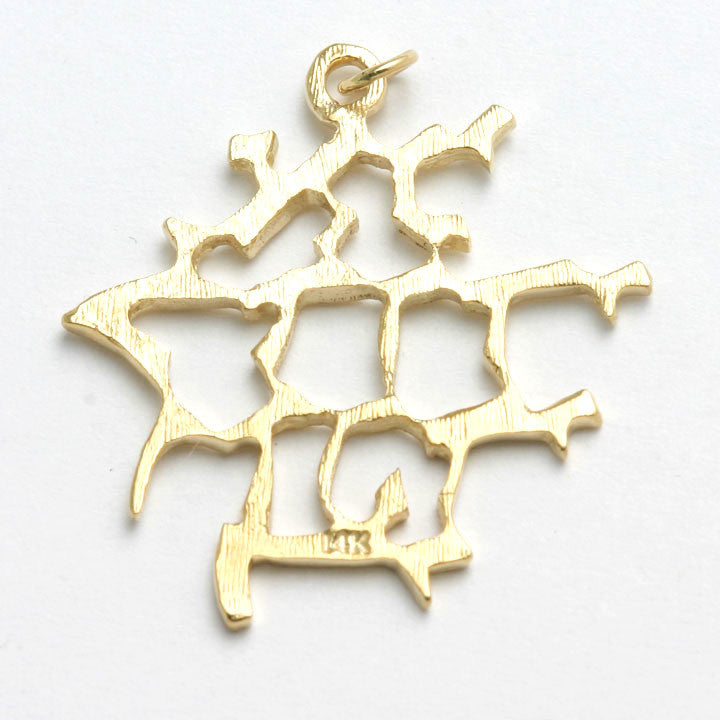 14k Yellow Gold Ani Le Dodi Pendant - JewelryJudaica