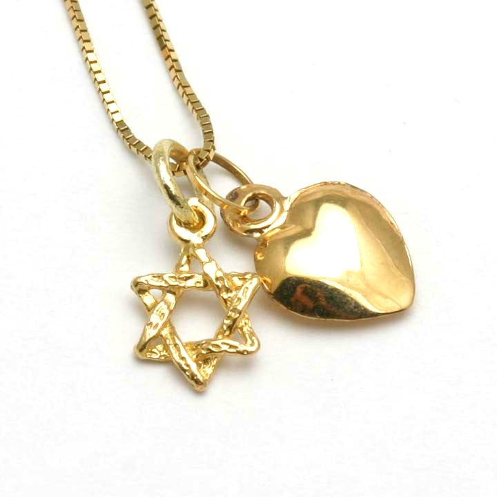 Triangle Diamond Necklace 14K / 18K Yellow Gold Minimalist -  Israel