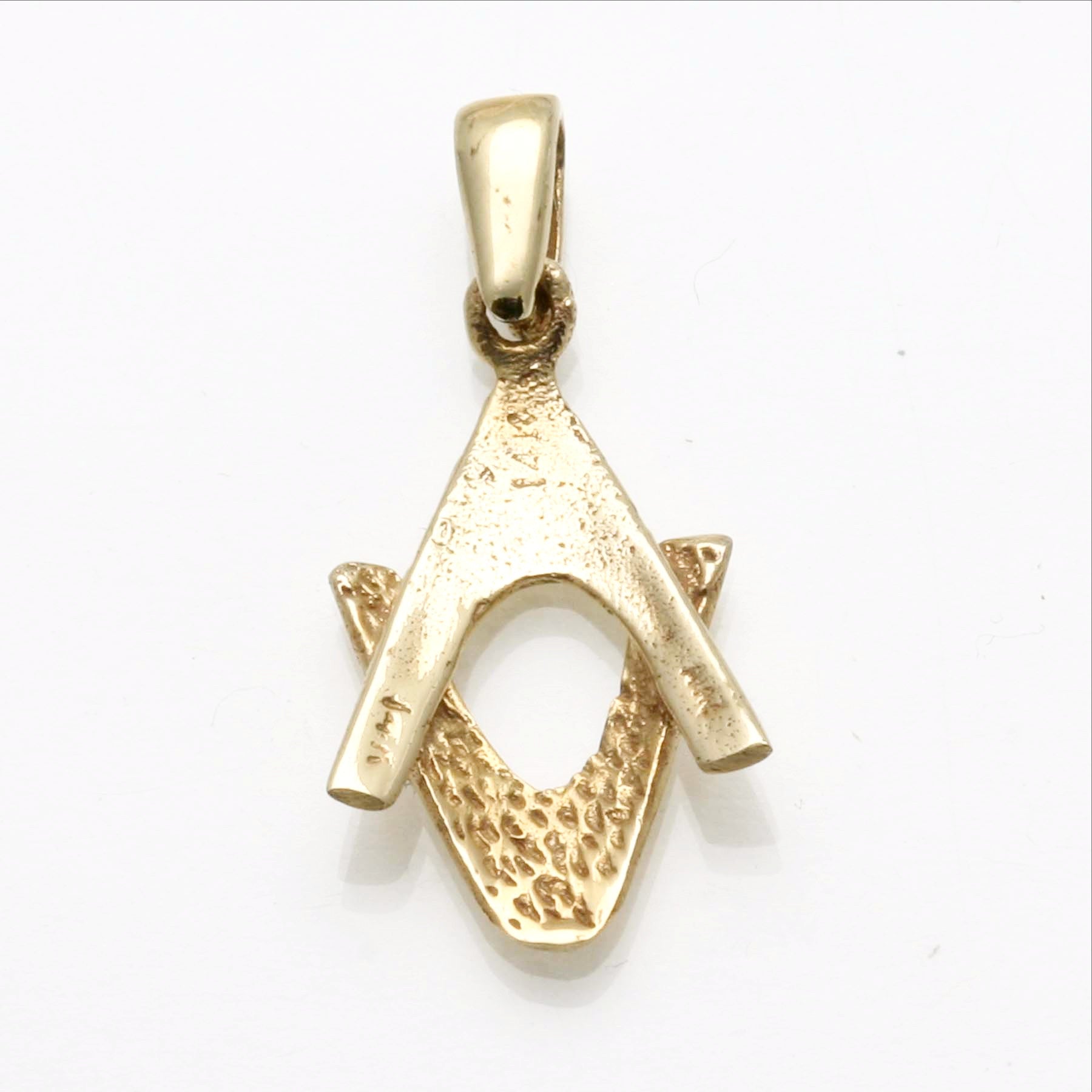 14k Yellow Gold Modern Star of David Pendant - JewelryJudaica