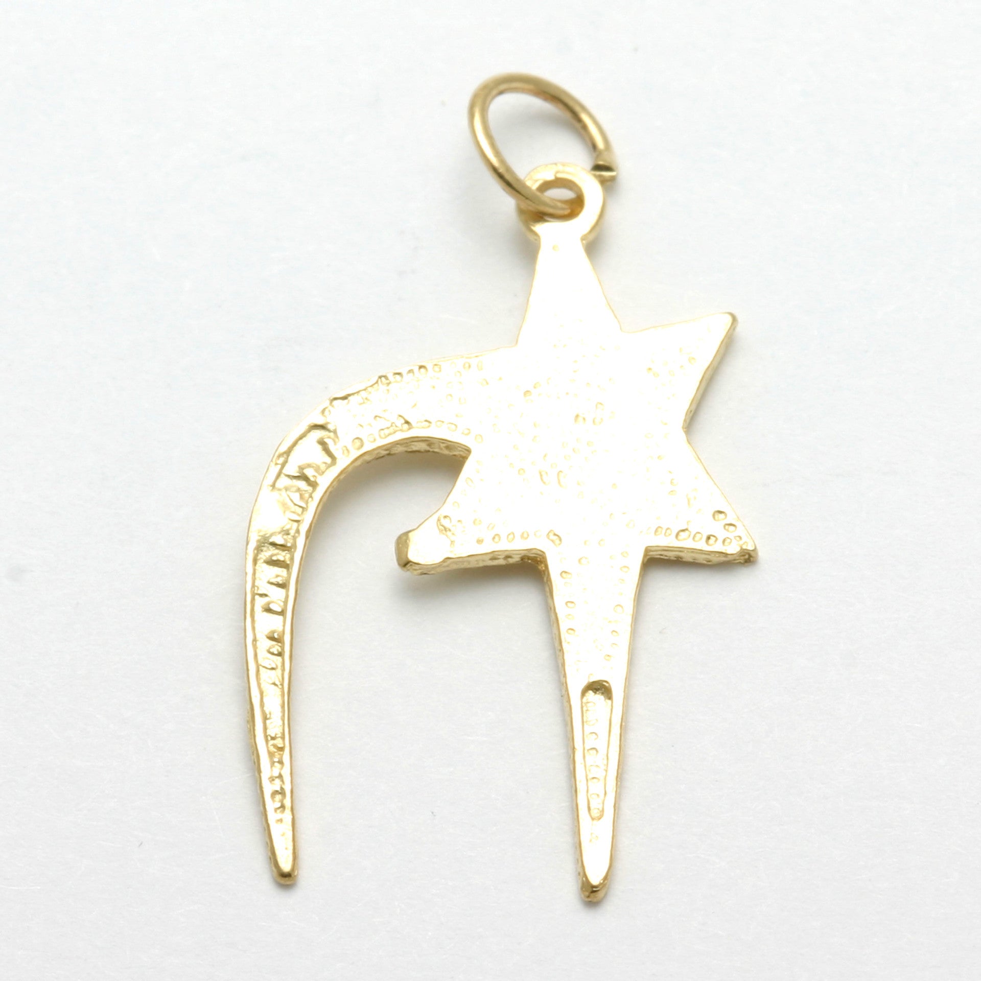 14k Yellow Gold Chai Star of David Pendant - JewelryJudaica