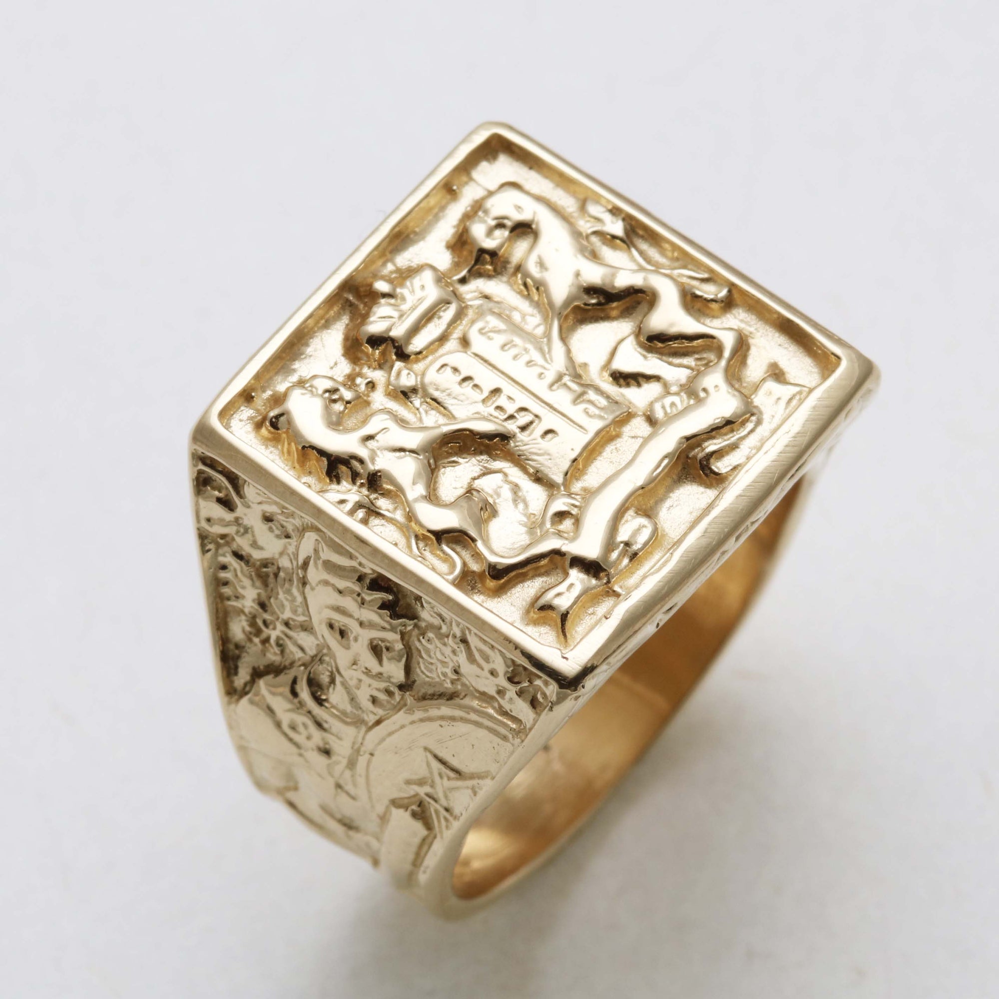 925 Sterling Silver Lion Head Signet Ring at Rs 35000/piece in Surat | ID:  26427322412