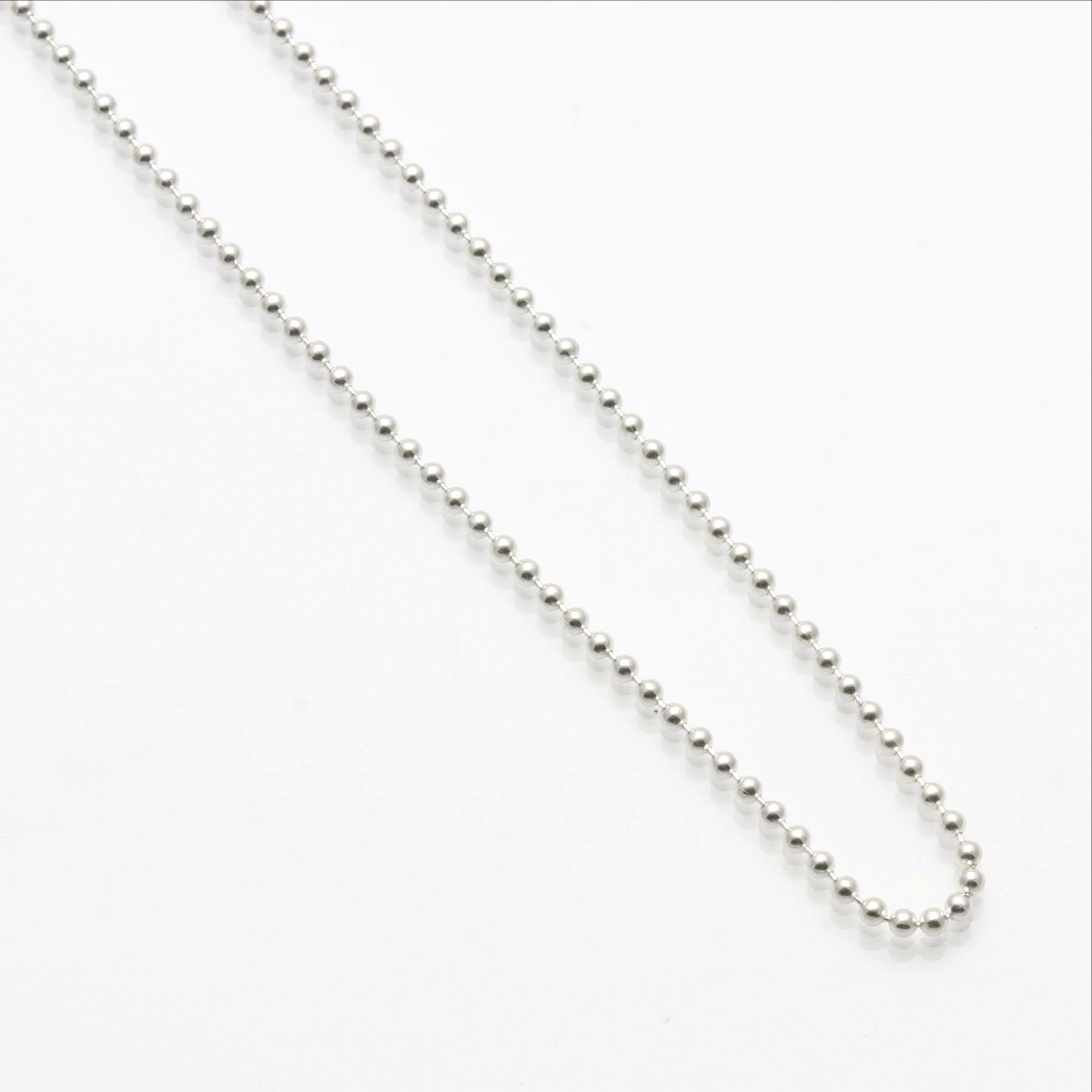 Sterling Silver Ball Bead Chain 24