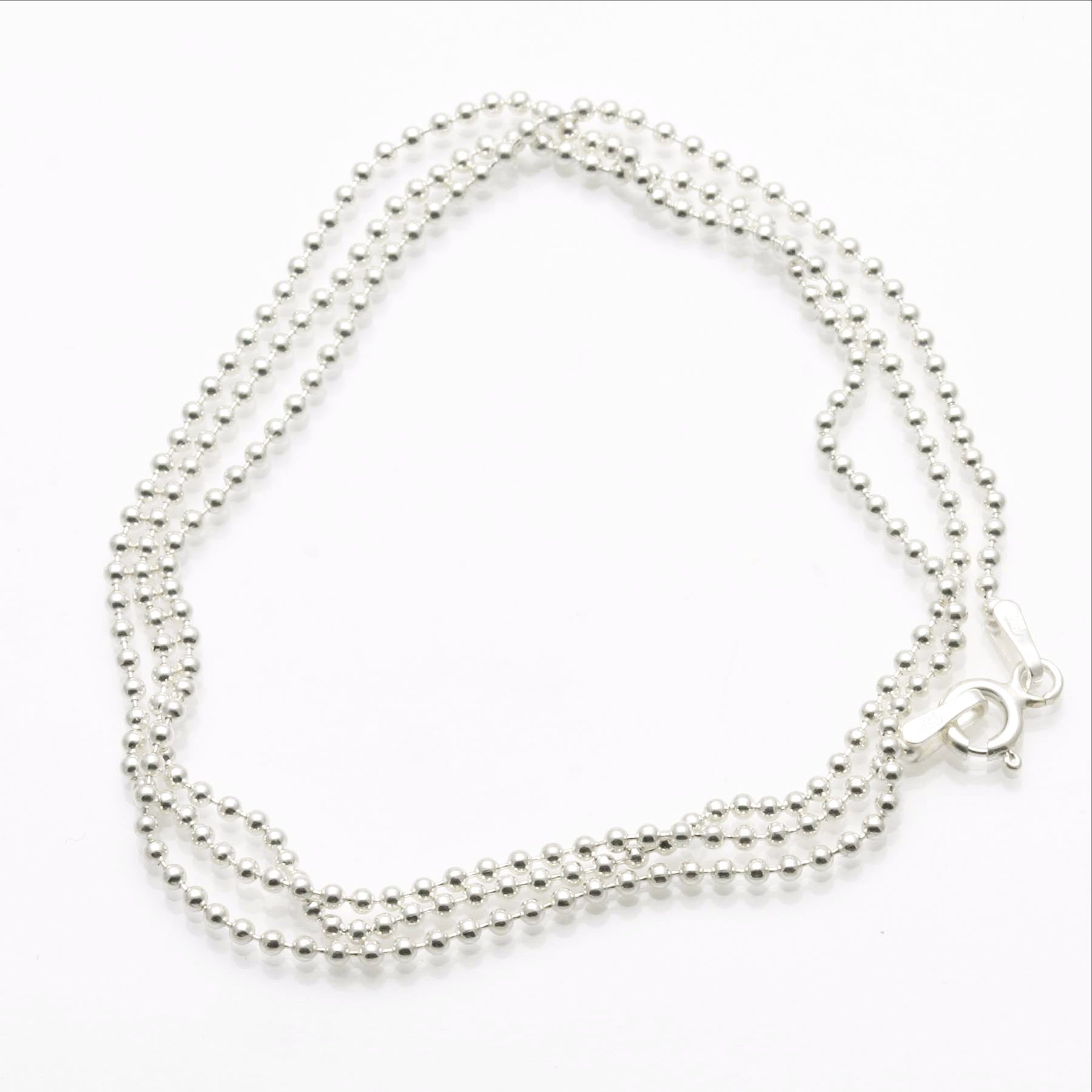 Sterling Silver Ball Bead Chain - JewelryJudaica