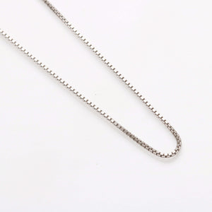 Sterling Silver Oxidized Medium Box Chain - JewelryJudaica