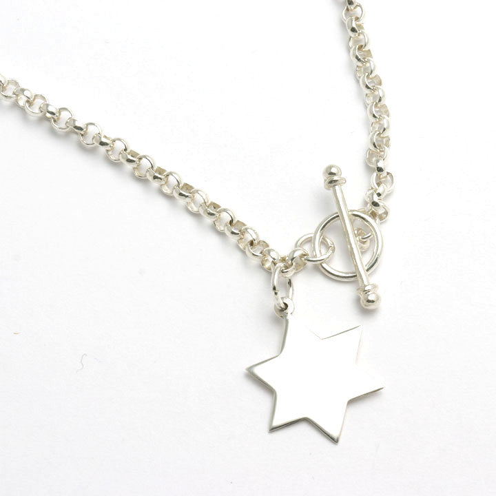 Sterling Silver Star of David Necklace - JewelryJudaica