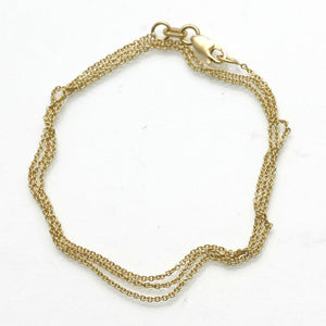 14k Yellow Gold Cable Chain - JewelryJudaica