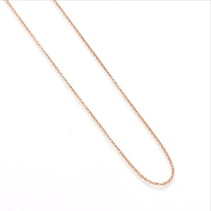 14k Rose Gold Cable Link Chain Lightweight - JewelryJudaica
